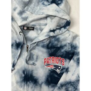 NFL New England Patriots Hoodie Women's XS Tie Dye Full‎ Zip Sweatshirt